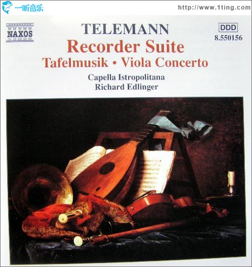 Telemann- Recorder Suite in A minor; Viola Concerto; Tafelmusik