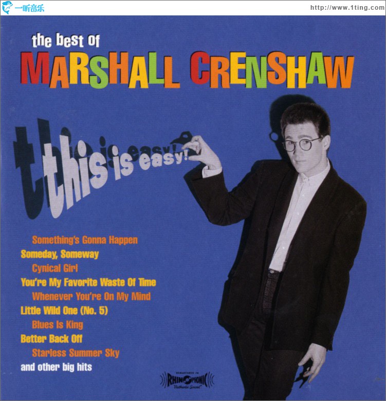 This Is Easy: The Best Of Marshall Crenshaw (US Release)