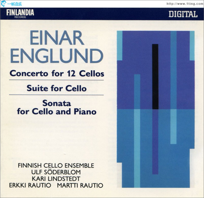 Einar Englund : Concerto for 12 Cellos, Suite for Cello, Sonata for Cello and Pi