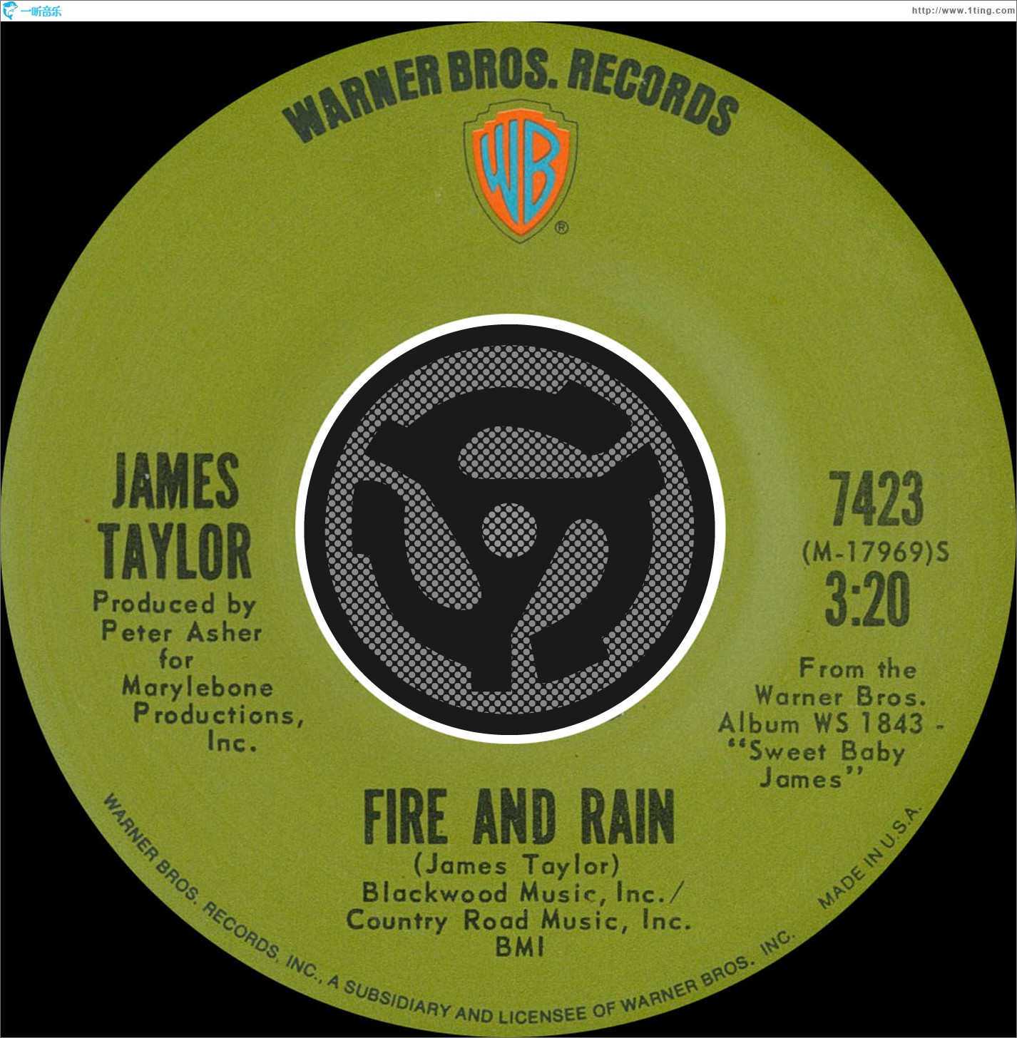 Fire And Rain / Anywhere Like Heaven [Digital 45]