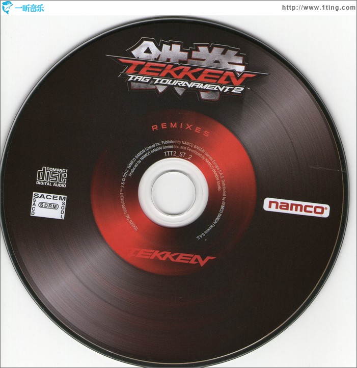 铁拳 Tekken TAG Tournament 2 Original Soundtrack and Remixes Disc 2