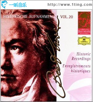Historic Recordings - Beethoven Complete Edition Vol.20, Disc 1