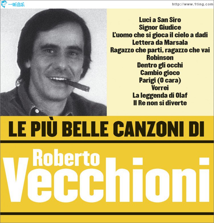 Le più belle canzoni di Roberto Vecchioni