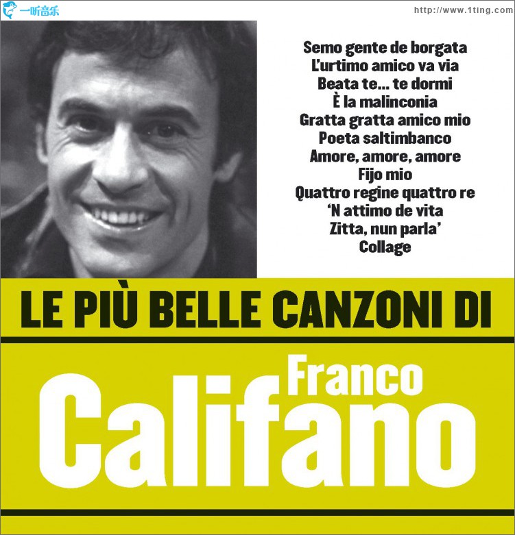 Le più belle canzoni di Franco Califano