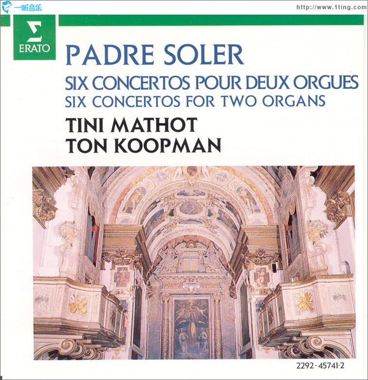 Soler : 6 Concertos for 2 Organs