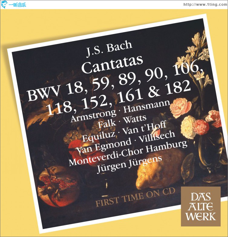 Bach, JS : Cantatas BWV 106, 182, 152, 118, 18, 89, 90, 161, 59