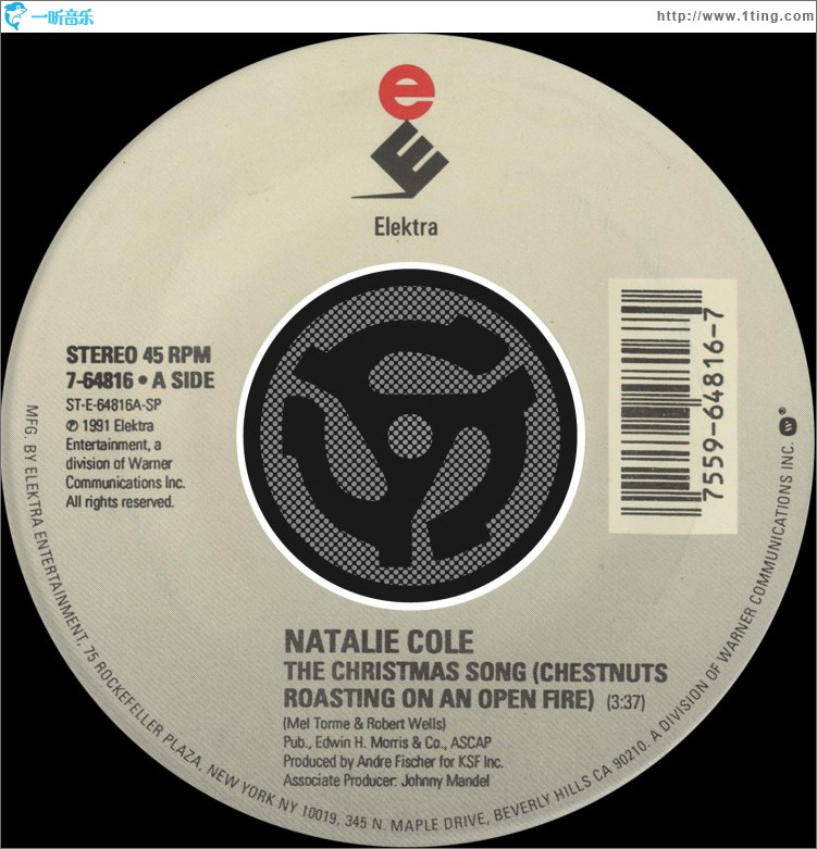 The Christmas Song [Chestnuts Roasting On An Open Fire] / Nature Boy [Digital 45