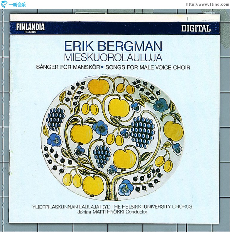 Bergman : Mieskuorolauluja / Songs for Male Voice Choir