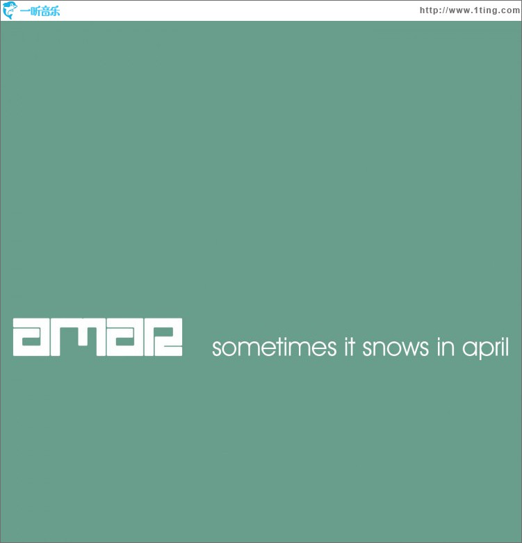 Sometimes It Snows In April