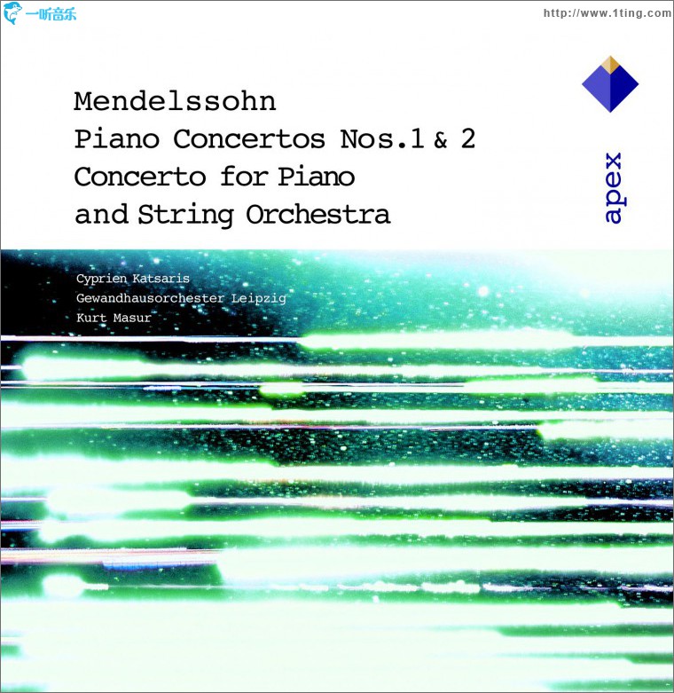 Mendelssohn : Piano Concertos Nos 1, 2 & Piano Concerto in A minor - Apex