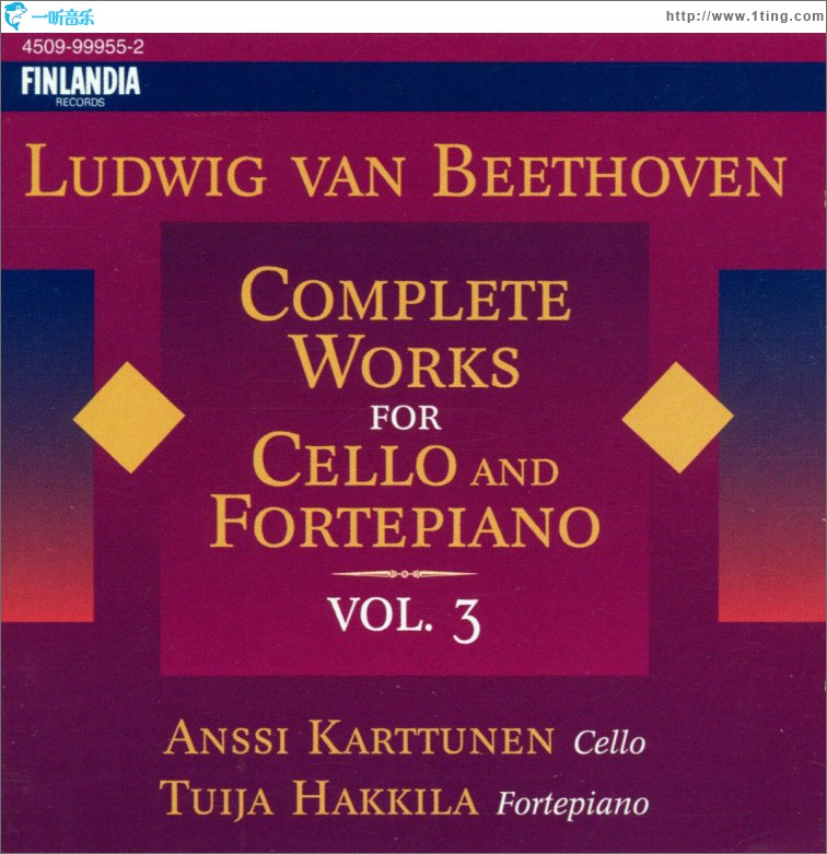 Beethoven: Complete Works for Cello and Fortepiano, Vol 3