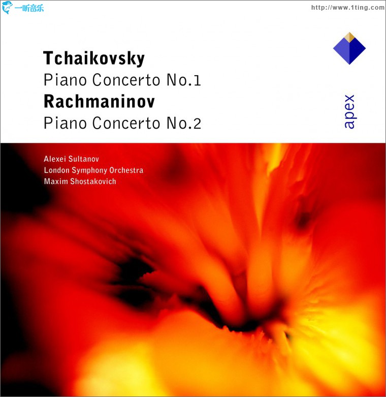 Tchaikovsky : Piano Concerto No.1 & Rachmaninov : Piano Concerto No.2 - Apex
