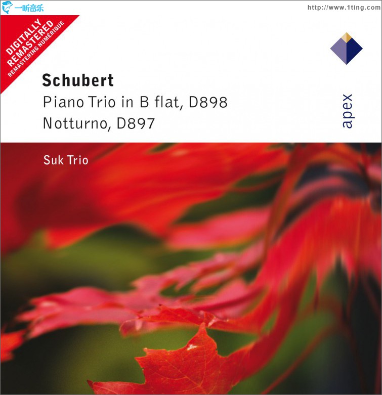 Schubert : Piano Trio No.1 & Piano Trio, 'Notturno' - Apex