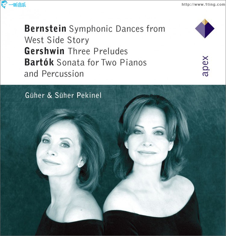Bernstein, Gershwin & Bartók : Works for 2 Pianos - Apex