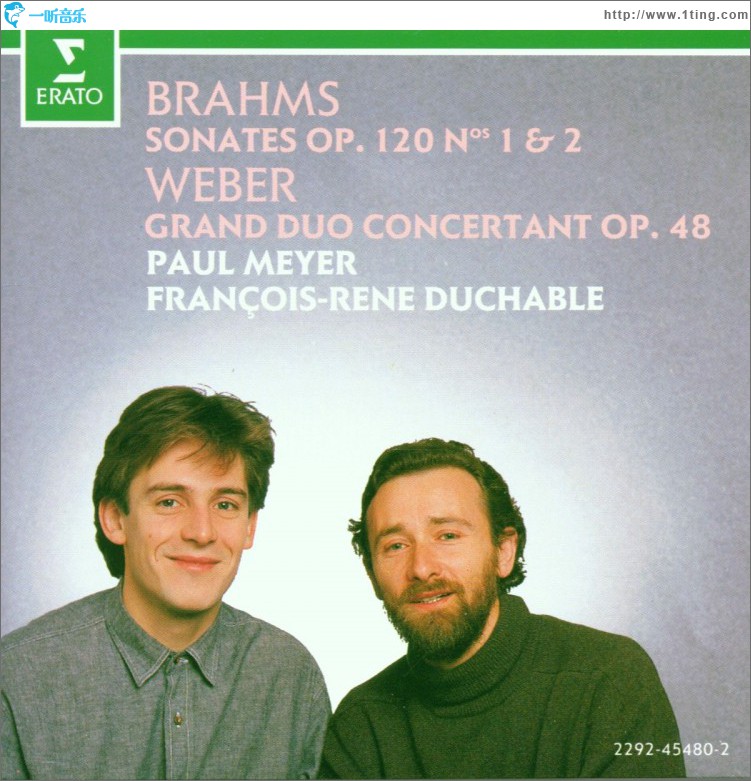 Brahms : Clarinet Sonatas & Weber : Grand duo concertant