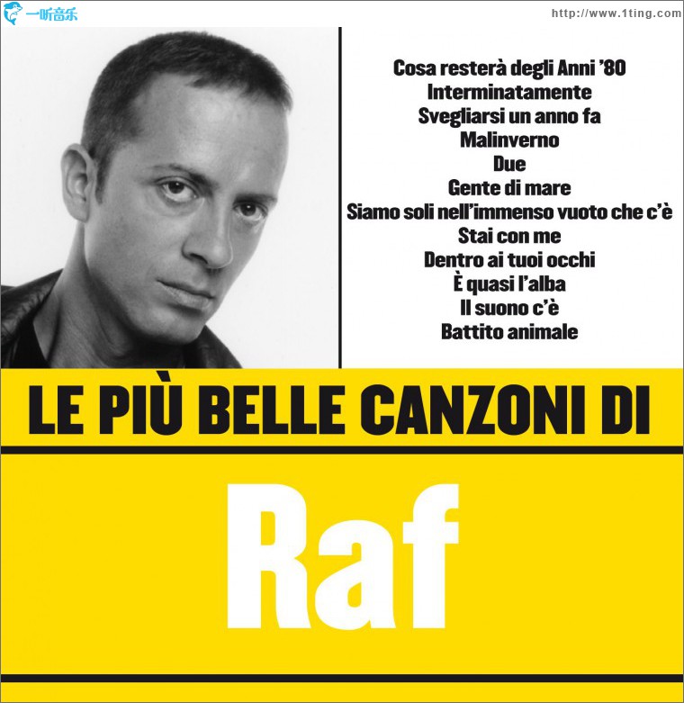Le più belle canzoni di Raf