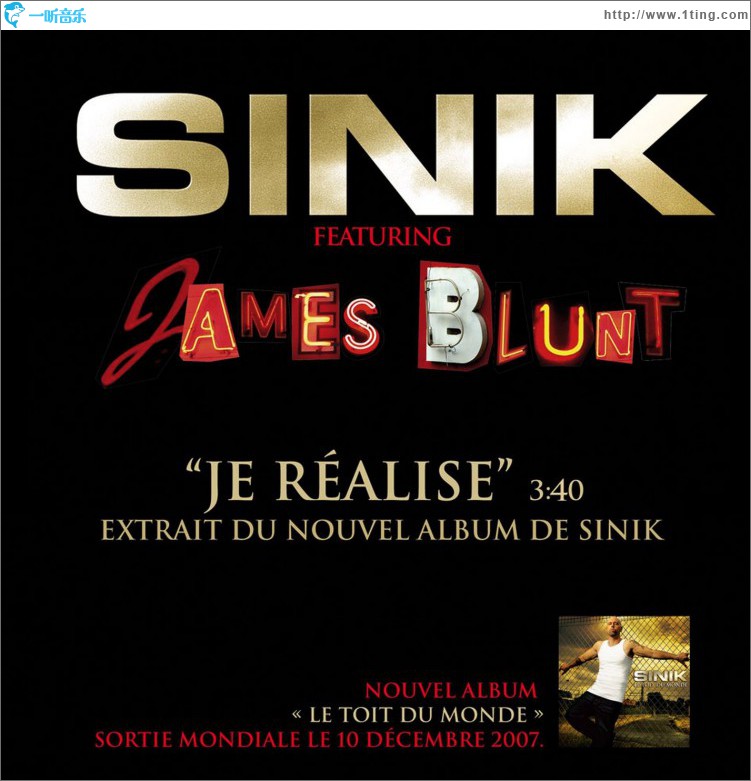 Je réalise FEAT. James BLUNT [edit]