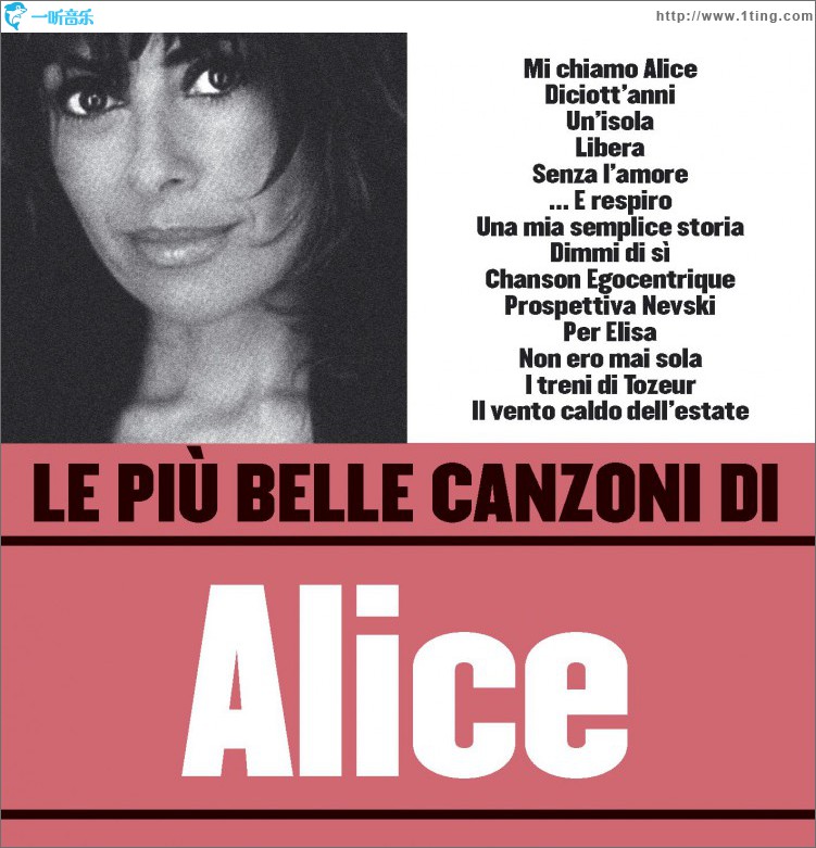 Le più belle canzoni di Alice