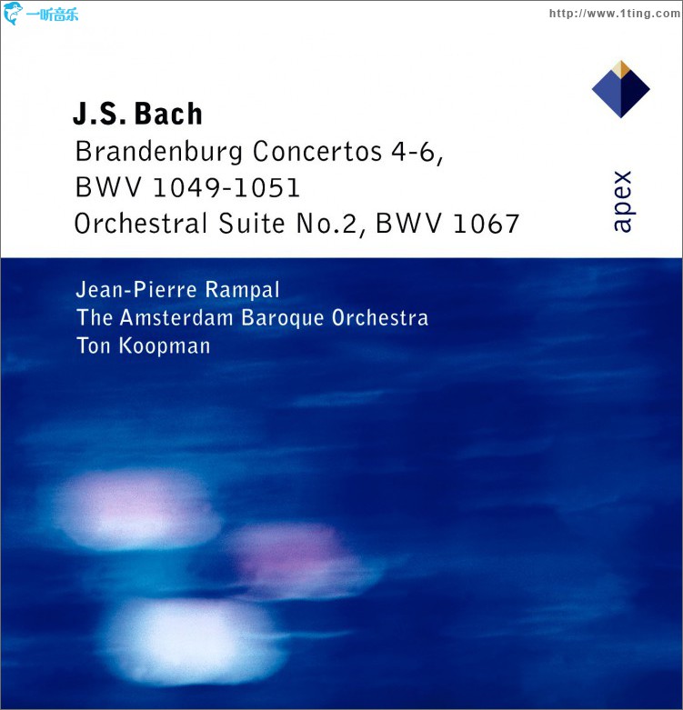 Bach, JS : Brandenburg Concertos Nos 4 - 6 & Orchestral Suite No.2 - Apex