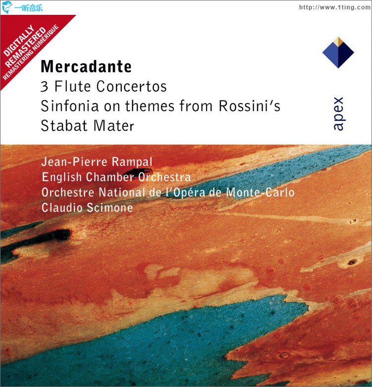 Mercadante : Flute Concertos & Sinfonia on Themes from Rossini's Stabat Mater -