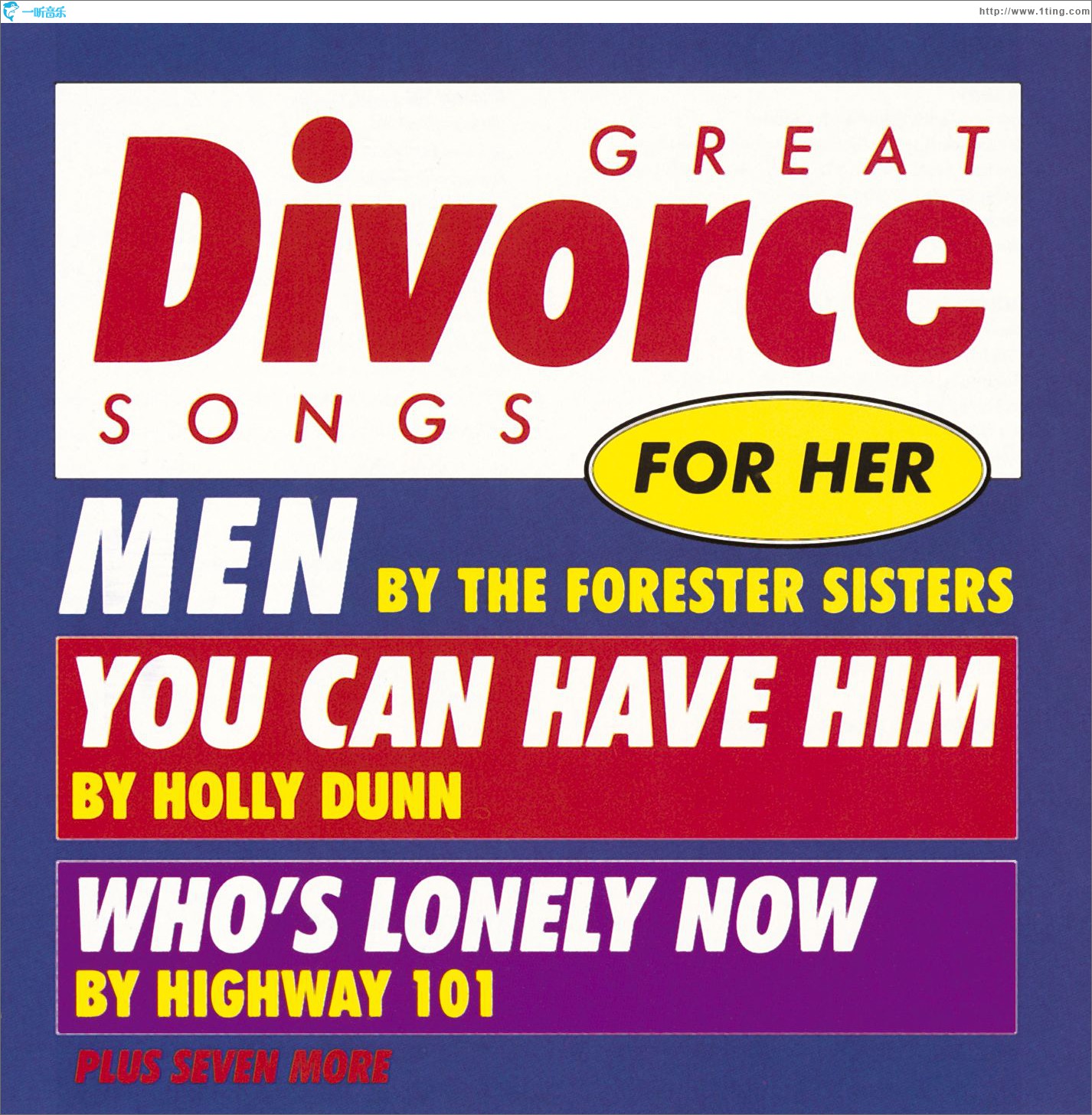 Various Artists/ Great Divorce Songs For Her