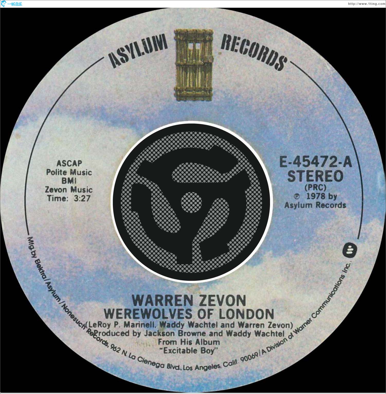 Werewolves Of London / Roland The Headless Thompson Gunner [Digital 45]