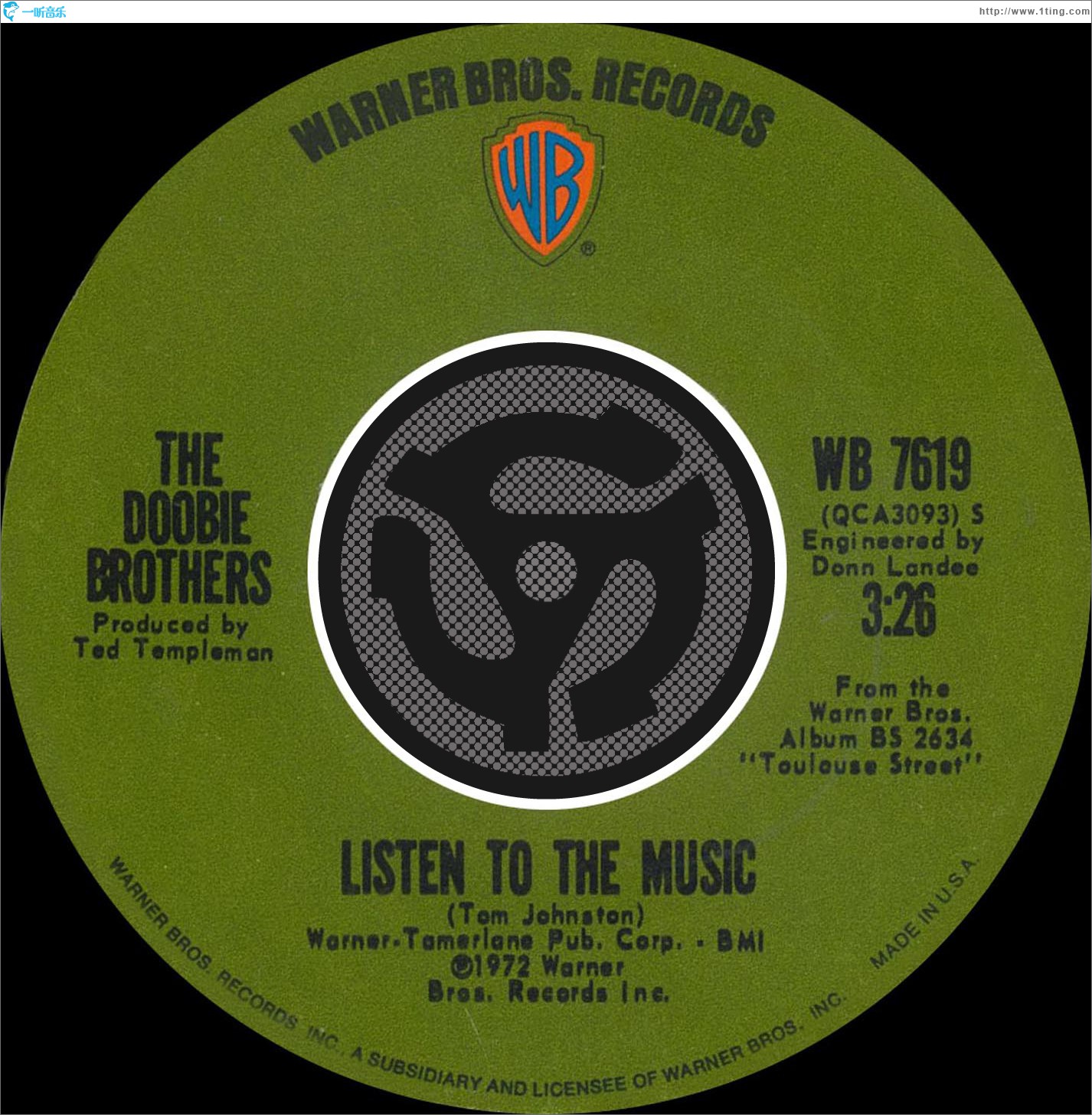 Listen To The Music / Toulouse Street [Digital 45]