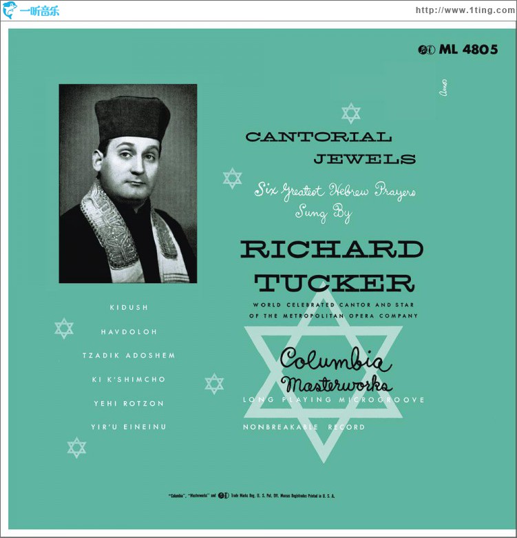 Richard Tucker - Cantorial Jewels