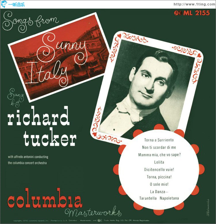Richard Tucker - Songs from Sunny Italy