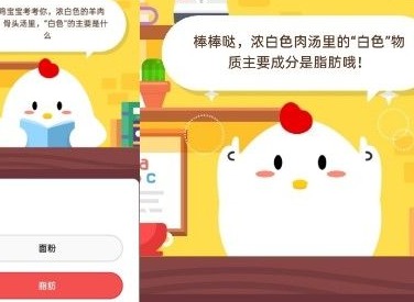 蚂蚁庄园5月18日今日答案 骨头汤里白色的主要是什么