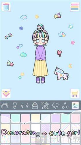 粉彩女孩