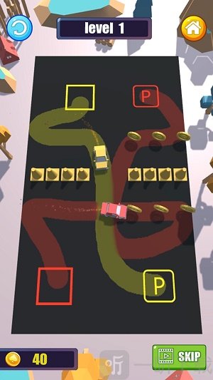 划线停车