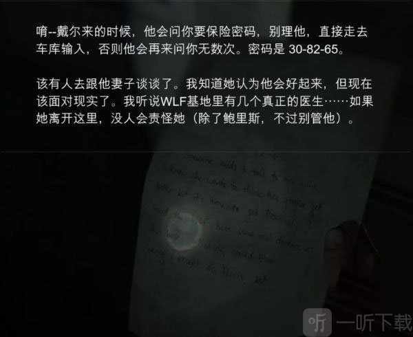 最后生还者2西雅图第二天-希尔科列斯特保险箱位置及密码
