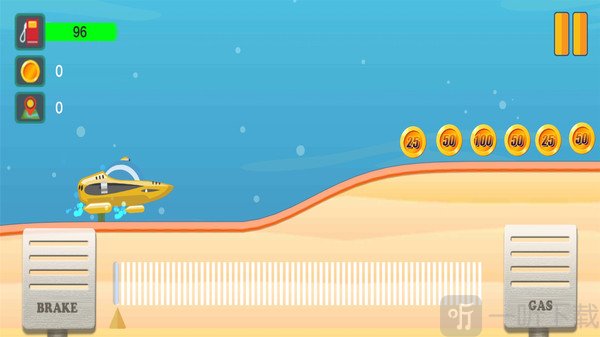 潜水艇爬坡