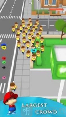 人群奔跑3D