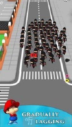 人群奔跑3D
