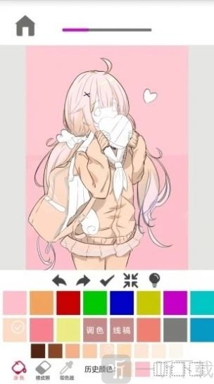 指尖涂色