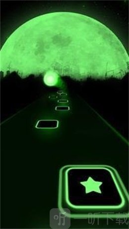 霓虹灯瓷砖跳跃