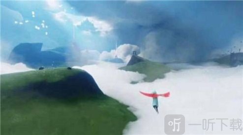 光与霞谷彩虹下的蜡烛