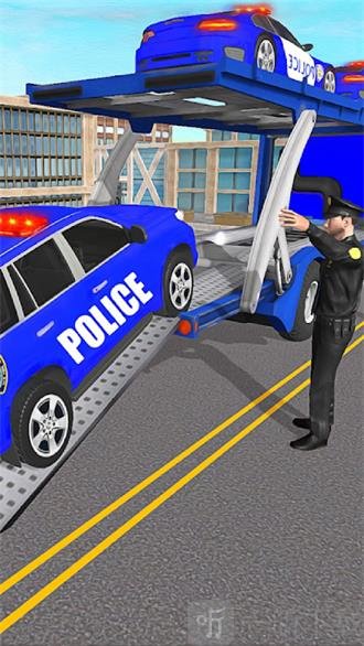 警察运输卡车3D