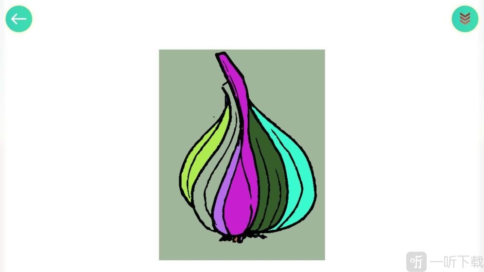 食物填色画画