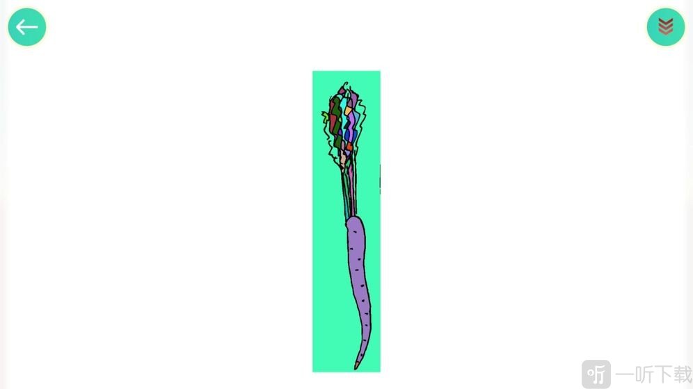 食物填色画画