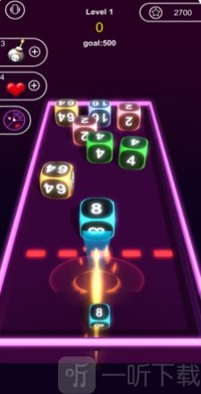 Neon Cubes 2048