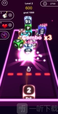 Neon Cubes 2048