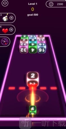 Neon Cubes 2048