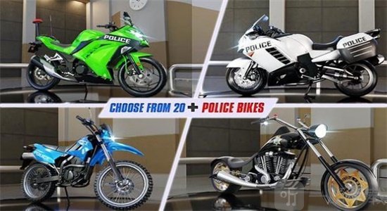 警察摩托公路赛车骑士