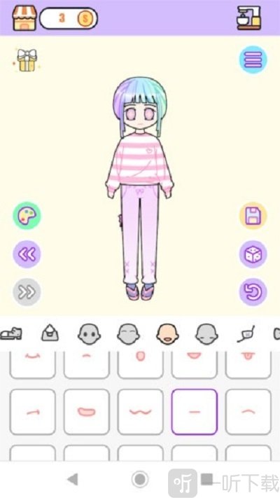 粉彩女孩换装