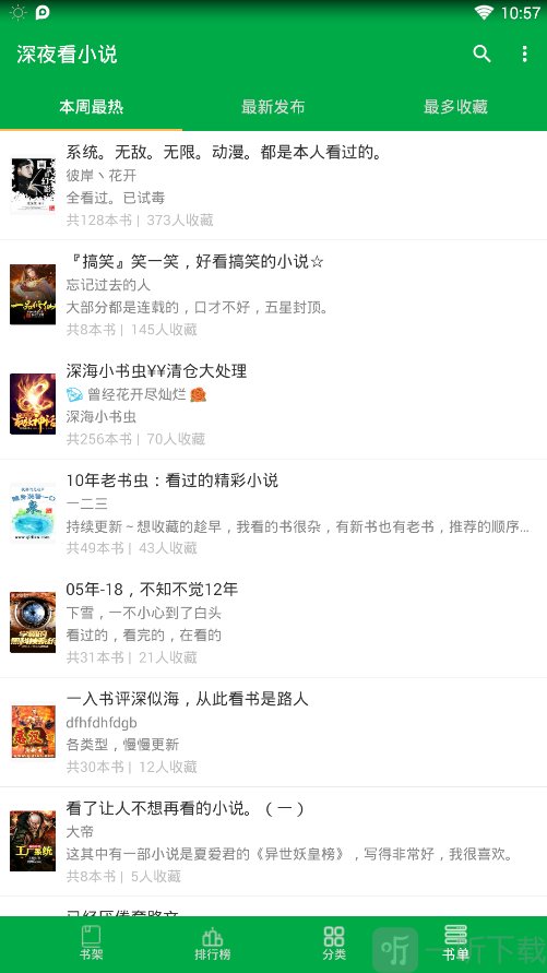 深夜看小说