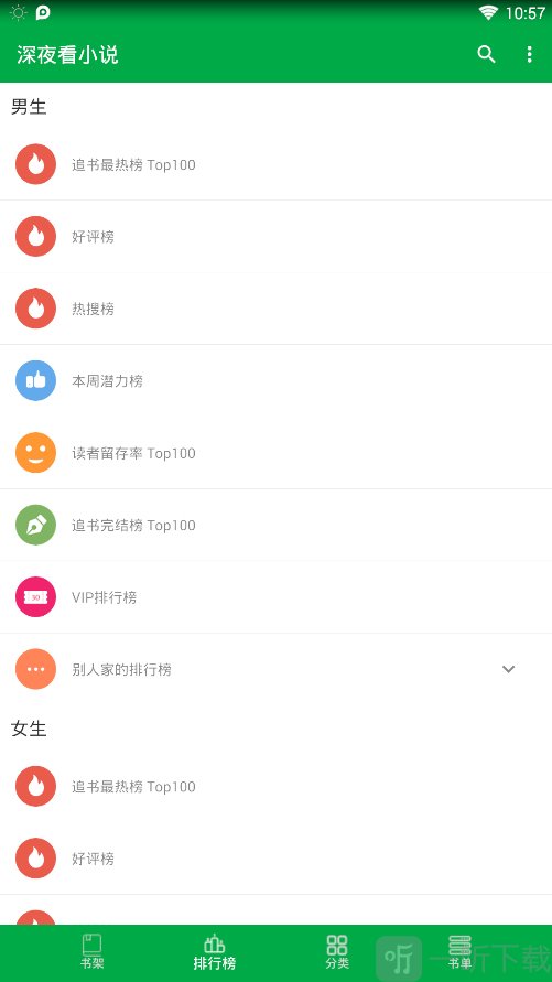 深夜看小说