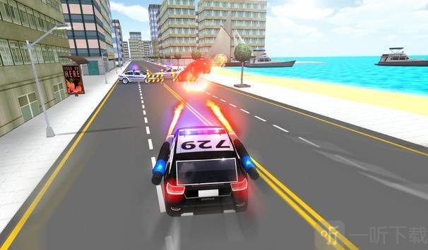 警察司机死亡赛跑
